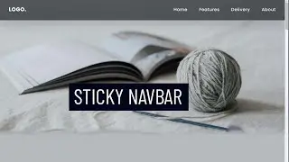 Sticky Blurry Navbar Using HTML CSS   No Javascript Required