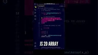 😍😍 Create a Two Dimensional Array using JavaScript ES6! 