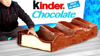 Gigantische Kinder Schokolade | Wie man den Weltgrößten Kinder-Riegel zubereitet von VANZAI KOCHEN