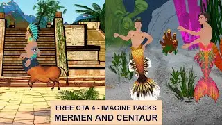 FREE CTA 4 MERMAIDS AND CENTAUR IMAGINE PACKS AND TUTORIAL