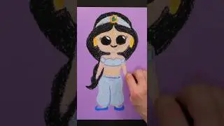 Trying to Draw Jasmine (in chalk!)