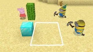 Minions vs Peppa Pig in Minecraft - Gameplay - Coffin Meme