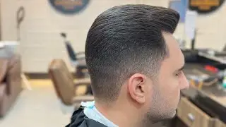 How to make a social cut with scissors. Learn to connect top with side in the running comb