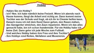 учимся говорить на немецком Диалоги разговариваем o нашем хобби и отпуске