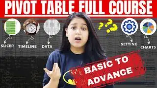 Pivot Table Full Course Tutorial || Basic to Advance || Hindi