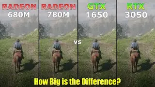 Radeon 680M vs Radeon 780M vs GTX 1650 vs RTX 3050 - How Big is the Difference?