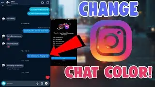 How To Change Instagram Message Color | Change Chat Theme in Instagram DM android and ios iphone