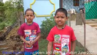 Kids recitation of rhymes and slokas