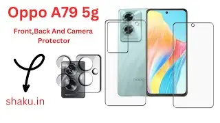 oppo A79 5g Front/Back And Camera Lens Tempered Glass Screen Protector (Matt Tempered glass)