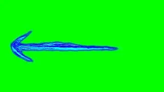 Animated Blue Arrow - Green Screen