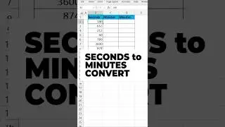 Convert Seconds Into Minutes In Excel 💯 Excel Unit Conversion Trick 🔥 