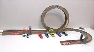 Авто Трек Мёртвая петля из картона Трек с машинками из картона