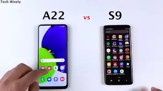 SAMSUNG A22 vs S9 Speed Test