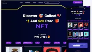Build A Responsive NFT Website Using HTML, CSS And JAVASCRIPT