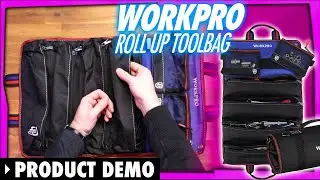 Tool Storage is easy with WORKPRO's Roll Up Tool bag