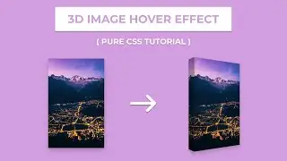 CSS3 3D IMAGE HOVER EFFECT | 3D CSS EFFECTS