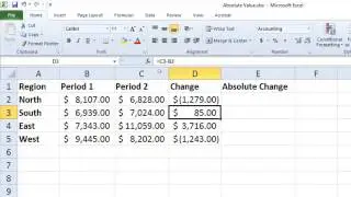 ABS Function - Excel