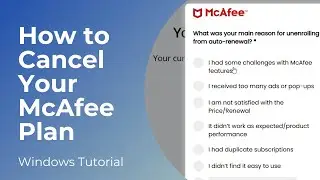 How to Cancel Your McAfee Antivirus Subscription