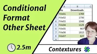 Conditional Formatting Other Sheet