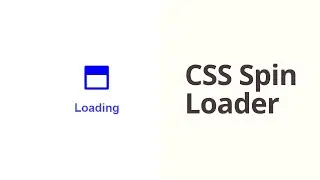 CSS Spin Preloader | HTML CSS