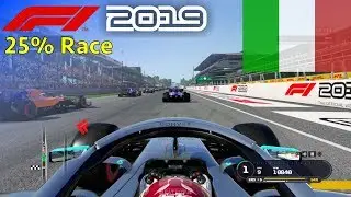 F1 2019 - 25% Quick Race at Autodromo di Monza in Hamiltons Mercedes