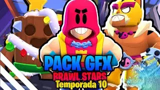 🎄PACK GFX BRAWL STARS DICIEMBRE 2021 (Temporada 10 del Brawl Pass)💥