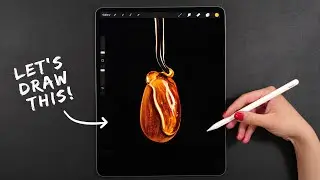 Draw With Me - Realistic Almond | My Procreate Digital Art Technique