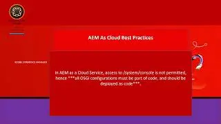 AEM As Cloud Service Best Practices1 Shorts Series 15