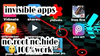 how to make an app invisible
{make app invisible android} no.Root,no.Hide,100%Work