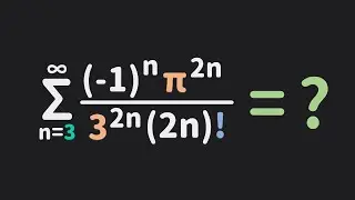 How to Find the Exact Sum of a Series using Taylor Series | Series | Calculus | Glass of Numbers