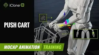 Synchronizing a Walking Character with the Object it is Pushing | Mocap Animation Course | iClone 8