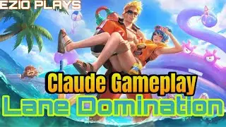 Claude Gold Lane Domination | Rank Gameplay ft. Pain & Leon | Mobile Legends Bang Bang