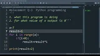 Python placement questions Q3 | Python interview or placement exam questions with answers