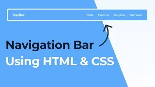 Navigation Bar in HTML and CSS | For Beginners | Practice #7 Zabiullah Technical Live