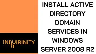 Install Active Directory Domain Services in Windows Server 2008 R2