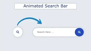 Animated Search Box | Animated Search Bar using HTML CSS