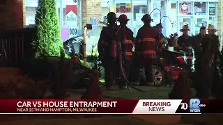 Milwaukee car crashed into home