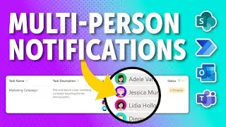 How to Handle Multi-Person SharePoint Item Notifications in Outlook and MS Teams with Power Automate