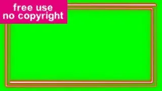 Red Square Neon Effect on Green Screen - No Copyright,  Stock Animations