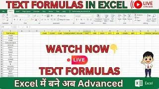 TEXT FORMULAS IN EXCEL🔥 | #excel #msexcel #eleganceacademy