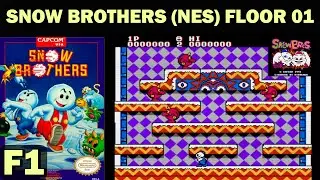 Snow Brothers NES 1990 Arcade LEVEL 1