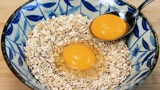 If you have 1 cup of oats and 2 eggs , make this simple and delicious dessert recipe