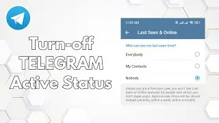 How to Turn off Active Status on Telegram | Hide Last Seen on Telegram