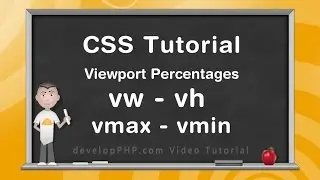 Viewport Percentage Units CSS HTML Layout Tutorial