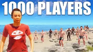 I played rust on a 1000 pop server...