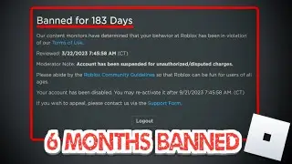 Every Rare/Removed Type of Ban on Roblox