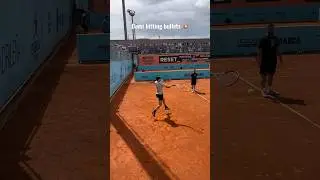 💥 Dominic Thiem’s Brutal Forehand [Mutua Madrid Open 2023 Practice] #thiem #courtleveltennis