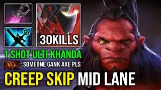 How to Creep Skipping Mid Axe with New Meta Khanda 1 Shot Culling Blade 1 Kill Per Min Dota 2