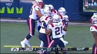 Devin McCourty pick 6 - New England Patriots @ Seattle Seahawks - NFL Week 2 2020