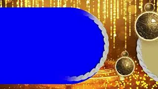 Decorated Golden Themed Blue Screen Looped Animation Royalty Free | FREE TO USE | iforEdits